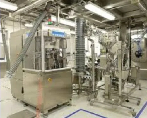 Stainless process equipment skid for a modular pharmaceutical facility