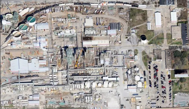 Chemical manufacturing plant structure